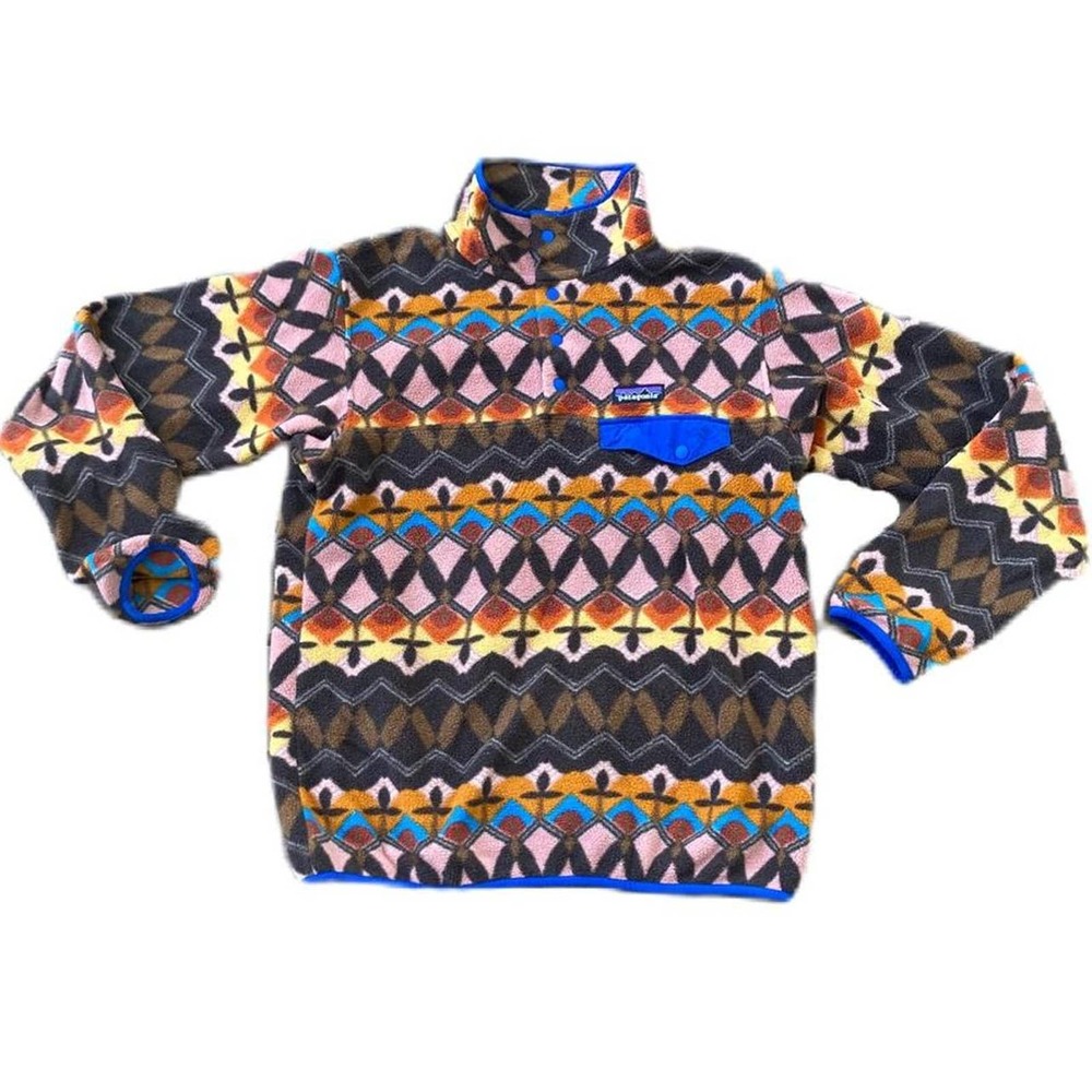 Patagonia synchilla fleece snap button pullover